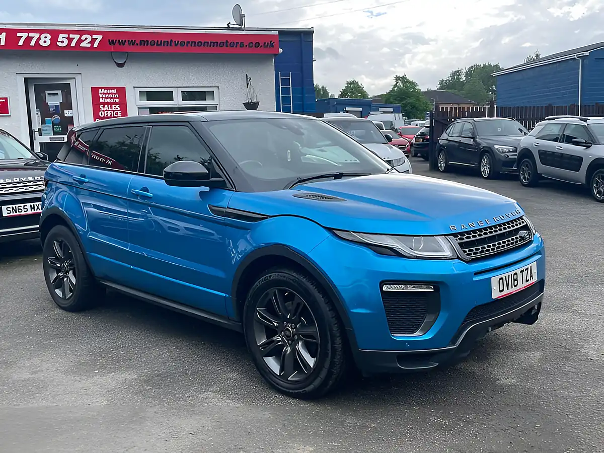 Used 2018 Land Rover Range Rover Evoque Landmark Moraine Blue - Interior and Exterior details 11
