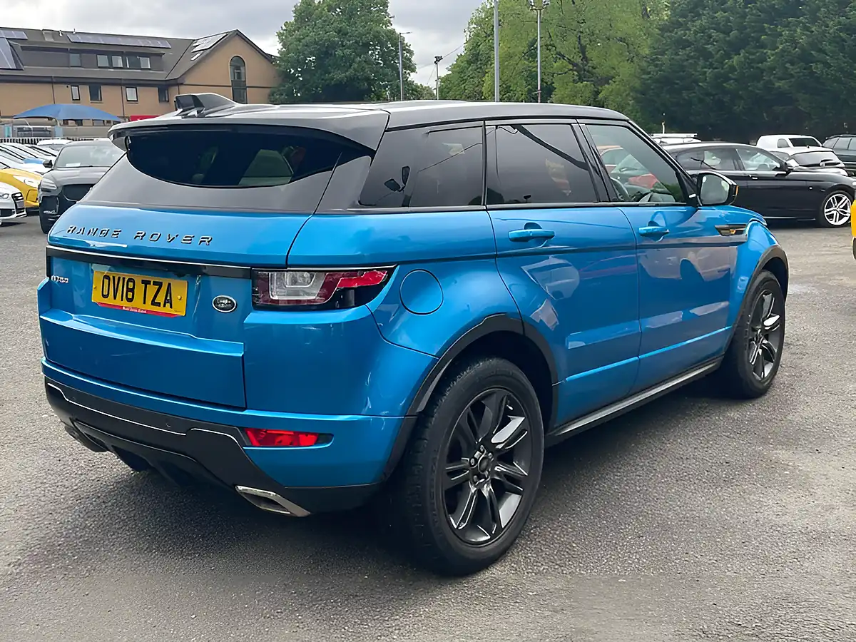 Used 2018 Land Rover Range Rover Evoque Landmark Moraine Blue - Interior and Exterior details 8