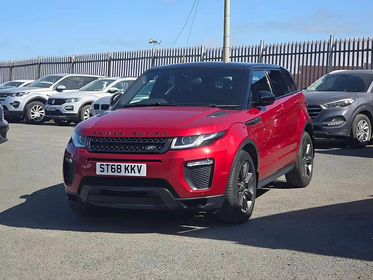 Used 2018 Land Rover Range Rover Evoque Landmark Red - Interior and Exterior details 2