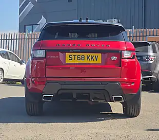 Used 2018 Land Rover Range Rover Evoque Landmark Red - Interior and Exterior details 3