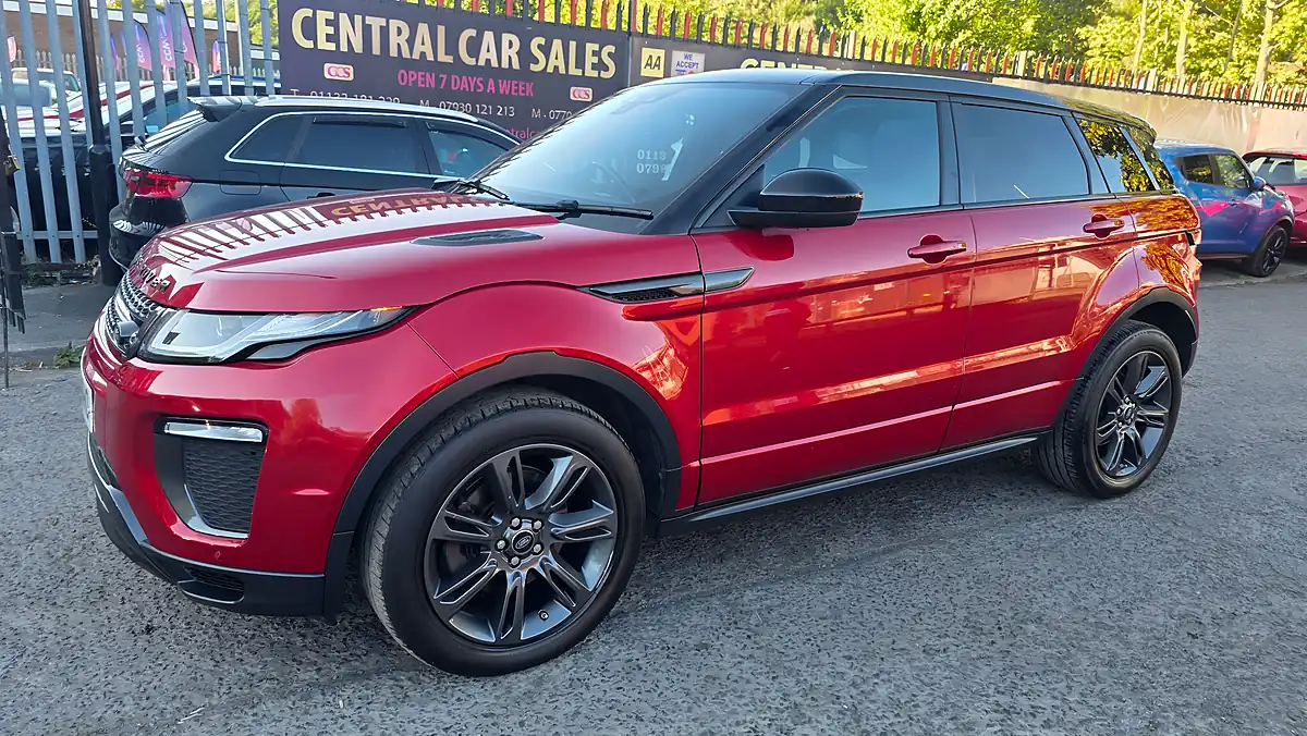 Used 2018 Land Rover Range Rover Evoque Landmark Red - Interior and Exterior details 11