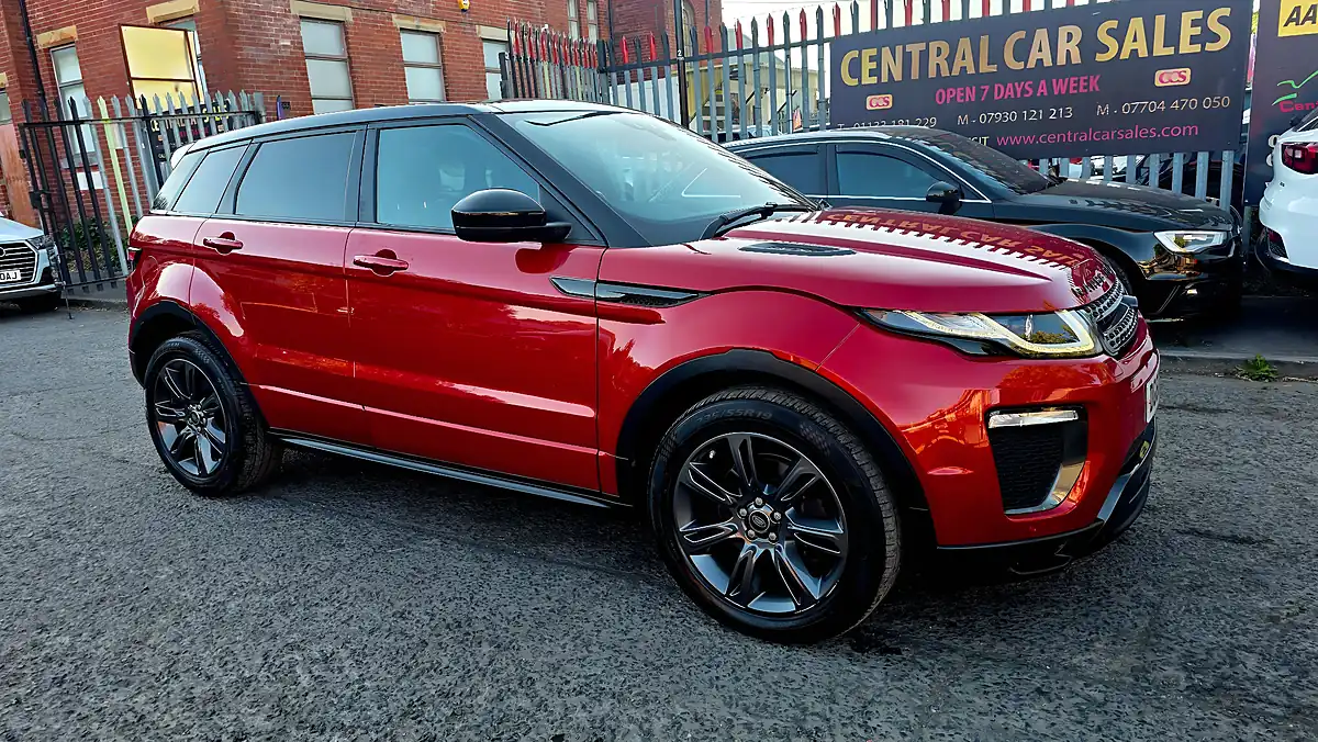 Used 2018 Land Rover Range Rover Evoque Landmark Red - Interior and Exterior details 3