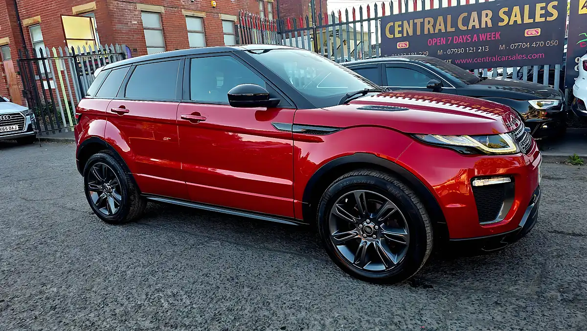 Used 2018 Land Rover Range Rover Evoque Landmark Red - Interior and Exterior details 4
