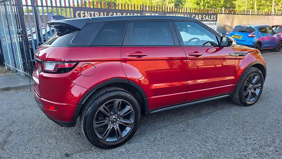 Used 2018 Land Rover Range Rover Evoque Landmark Red - Interior and Exterior details 9