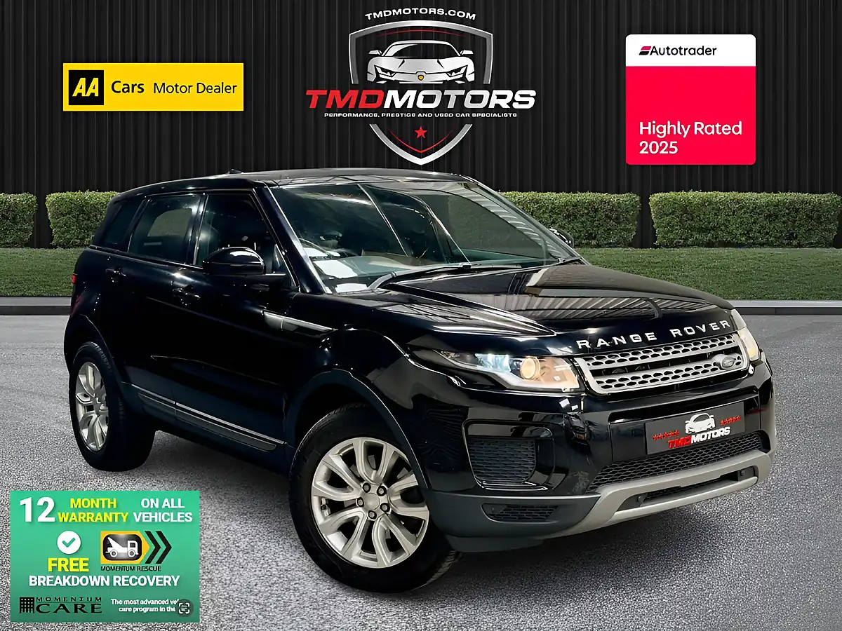 Used 2018 Land Rover Range Rover Evoque Se Black - Front View