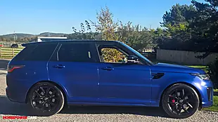 Used 2018 Land Rover Range Rover Sport Svr Blue - Interior and Exterior details 2