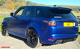 Used 2018 Land Rover Range Rover Sport Svr Blue - Interior and Exterior details 3