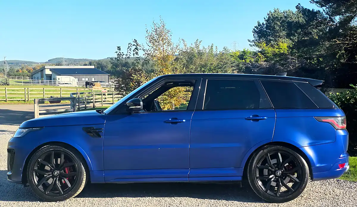Used 2018 Land Rover Range Rover Sport Svr Blue - Interior and Exterior details 5