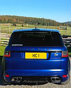 Used 2018 Land Rover Range Rover Sport Svr Blue - Interior and Exterior details 6