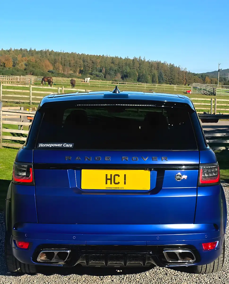 Used 2018 Land Rover Range Rover Sport Svr Blue - Interior and Exterior details 6