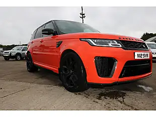 Used 2018 Land Rover Range Rover Sport Svr Orange - Interior and Exterior details 11