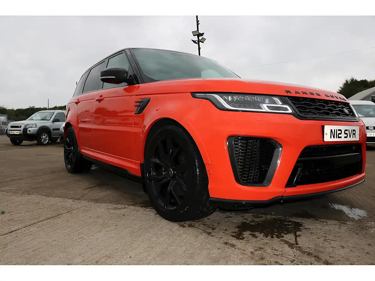 Used 2018 Land Rover Range Rover Sport Svr Orange - Interior and Exterior details 11