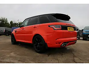 Used 2018 Land Rover Range Rover Sport Svr Orange - Interior and Exterior details 6