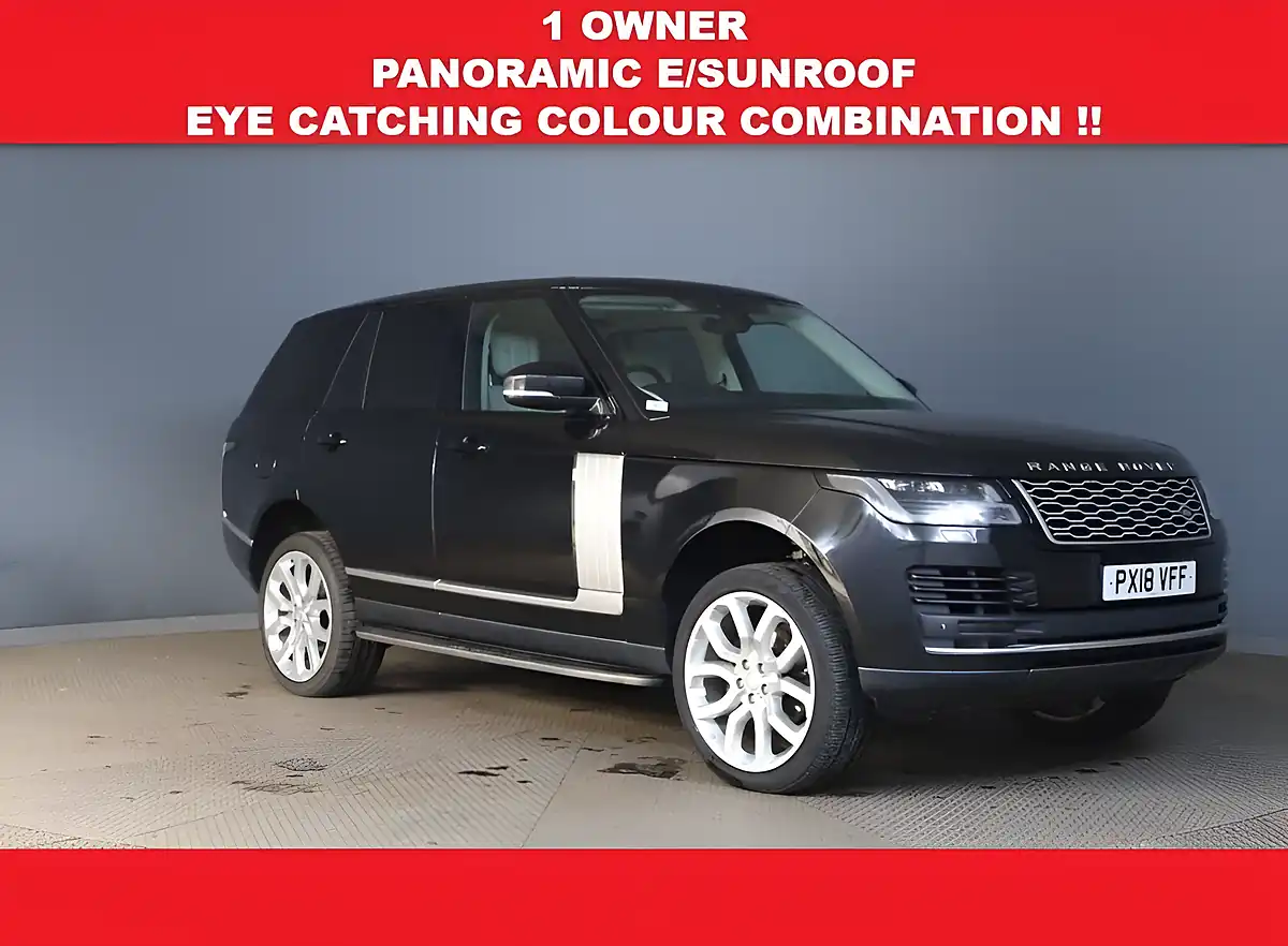 Used 2018 Land Rover Range Rover Vogue Black - Front View