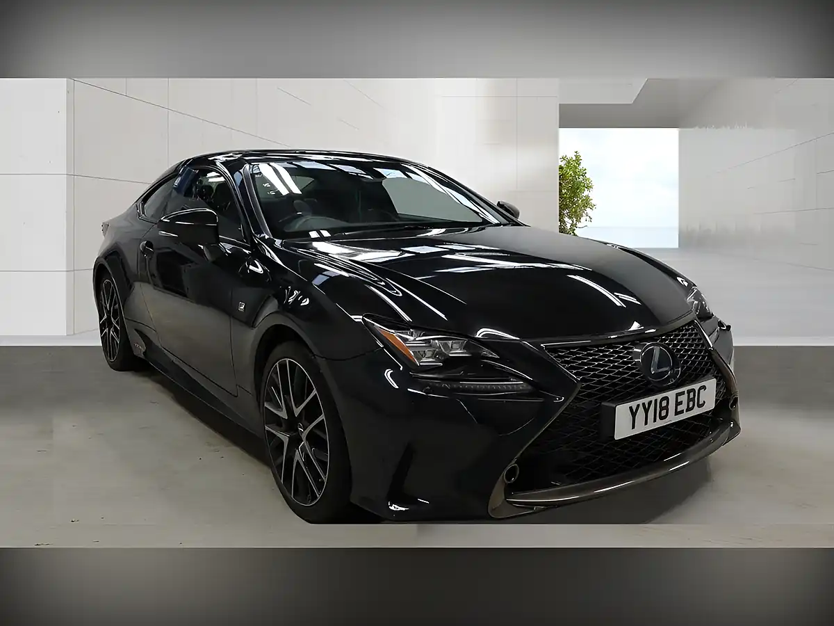 Used 2018 Lexus Rc F Sport Black Edition Black - Front View