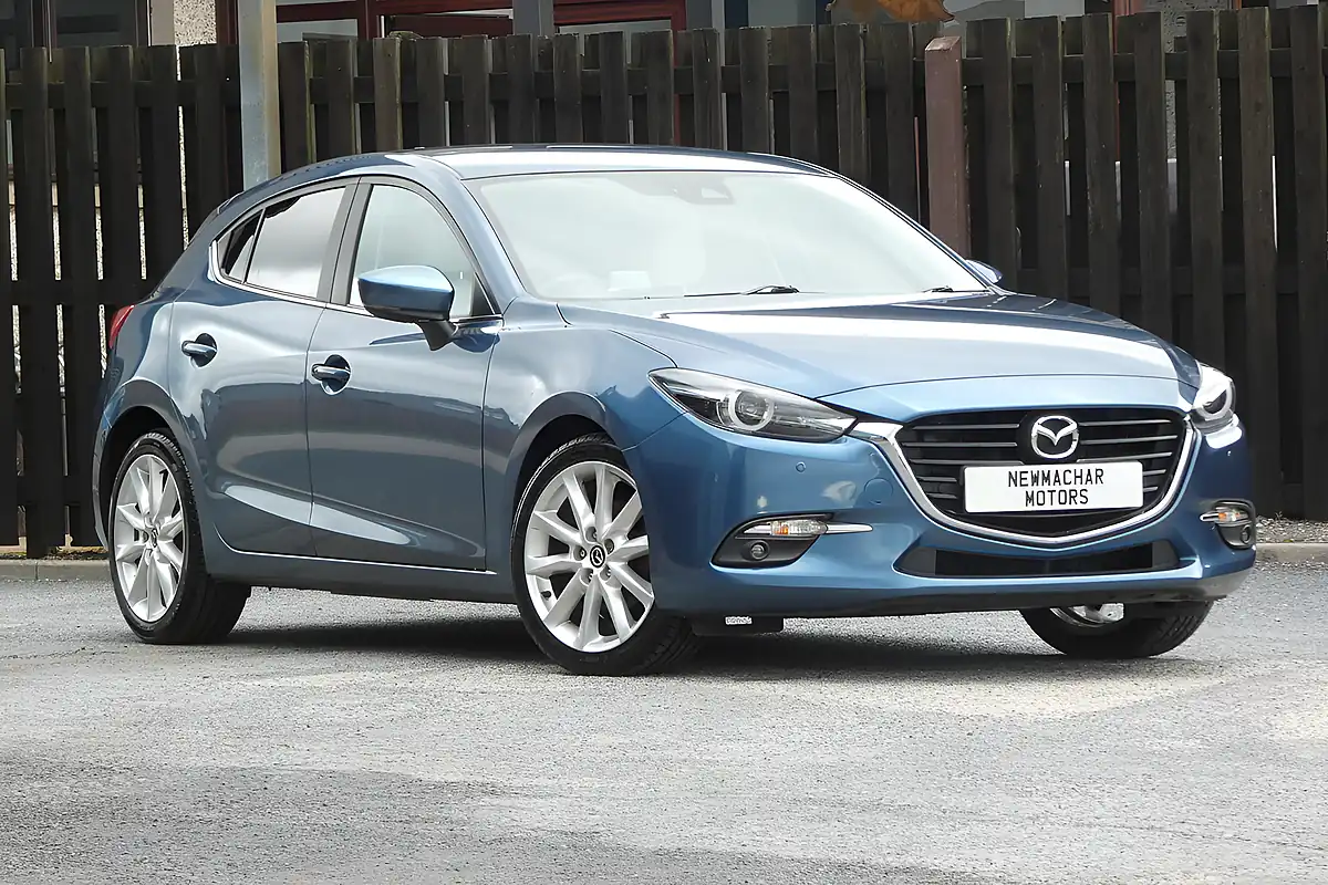 Used 2018 Mazda Mazda3 Sport Nav Blue - Front View