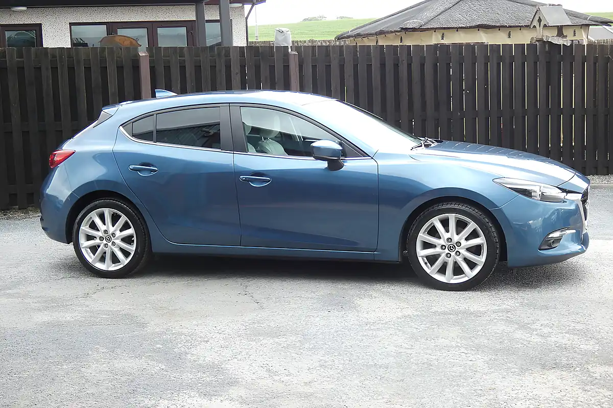 Used 2018 Mazda Mazda3 Sport Nav Blue - Interior and Exterior details 2