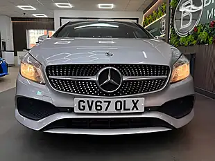 Used 2018 Mercedes-Benz a-Class AMG Line [2X Services & Sat Nav] Silver - Interior and Exterior details 3