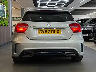 Used 2018 Mercedes-Benz a-Class AMG Line [2X Services & Sat Nav] Silver - Interior and Exterior details 9