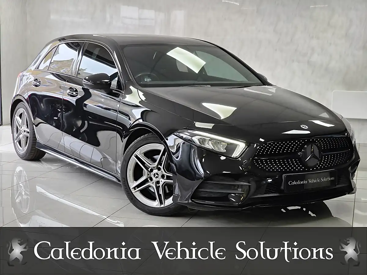 Used 2018 Mercedes-Benz a-Class AMG Line Black - Front View