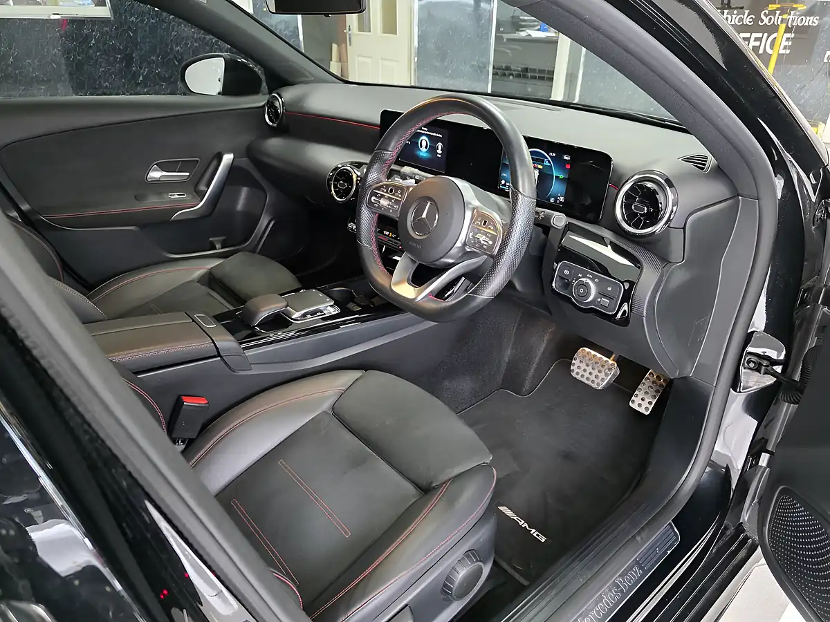 Used 2018 Mercedes-Benz a-Class AMG Line Black - Interior and Exterior details 7