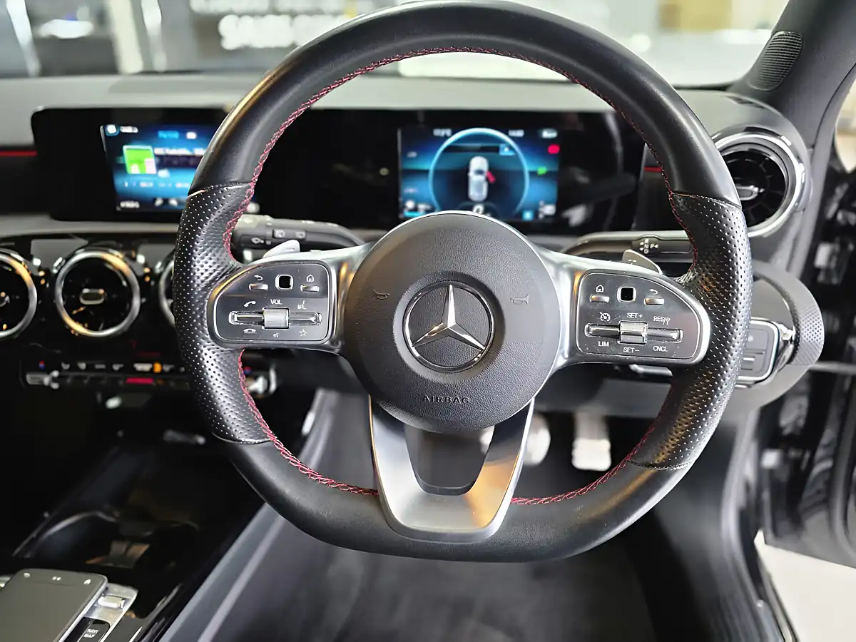 Used 2018 Mercedes-Benz a-Class AMG Line Black - Interior and Exterior details 8