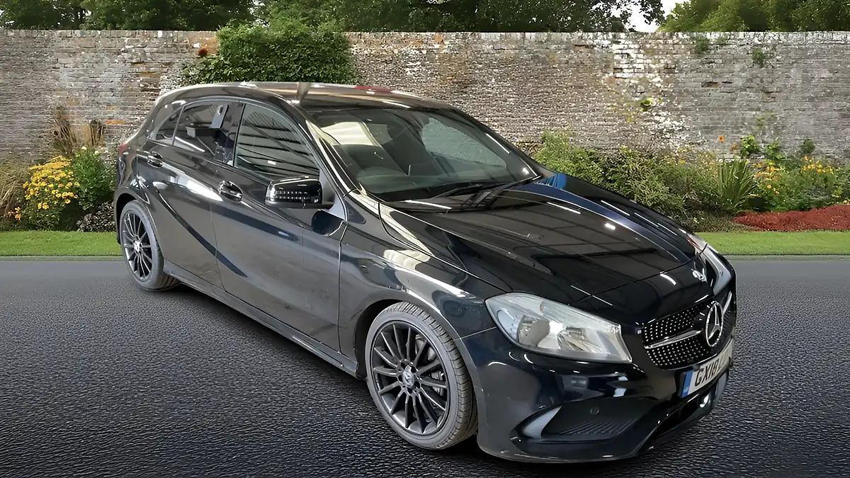 Used 2018 Mercedes-Benz a Class AMG Line Black - Front View
