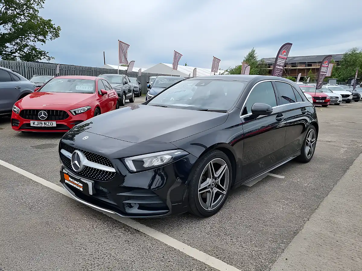 Used 2018 Mercedes-Benz a Class AMG Line (executive) Black - Interior and Exterior details 4