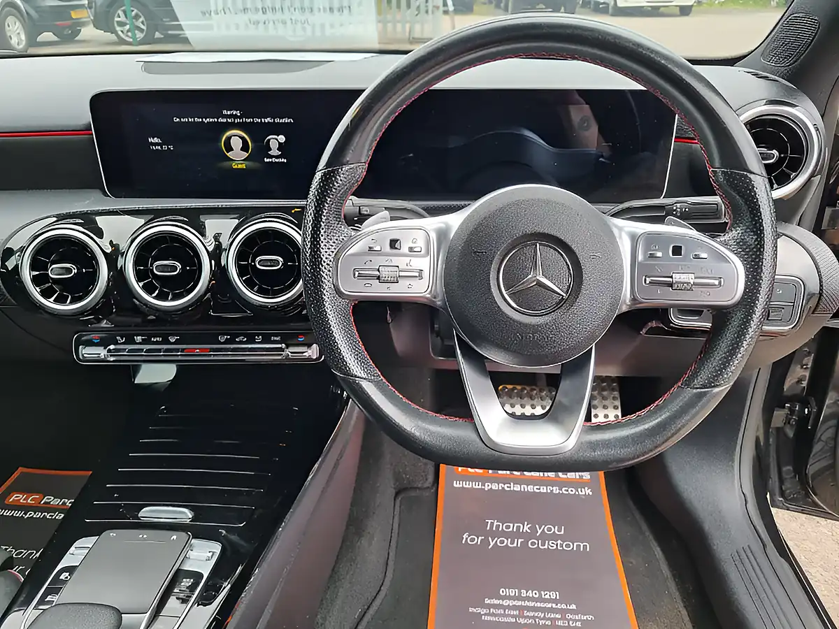 Used 2018 Mercedes-Benz a Class AMG Line (executive) Black - Interior and Exterior details 9
