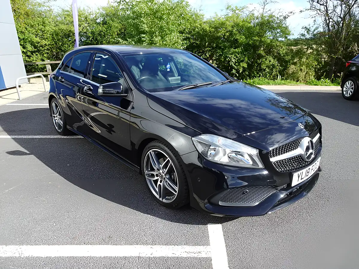Used 2018 Mercedes-Benz a Class AMG Line Executive Black - Interior and Exterior details 6