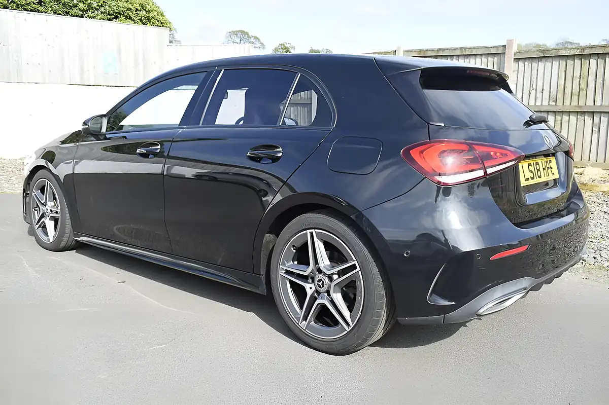 Used 2018 Mercedes-Benz a-Class AMG Line Executive Cosmos Black - Interior and Exterior details 12