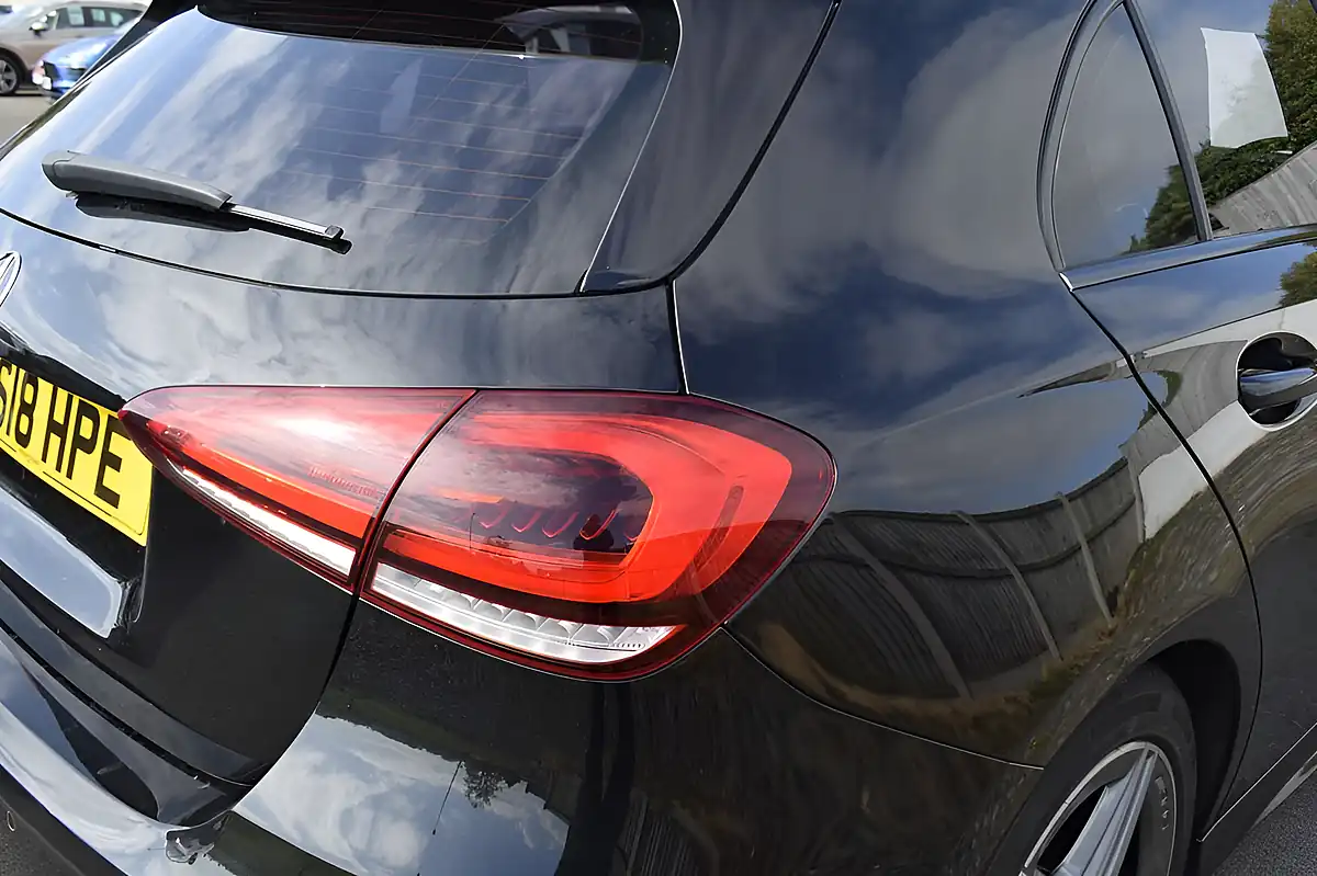 Used 2018 Mercedes-Benz a-Class AMG Line Executive Cosmos Black - Interior and Exterior details 15