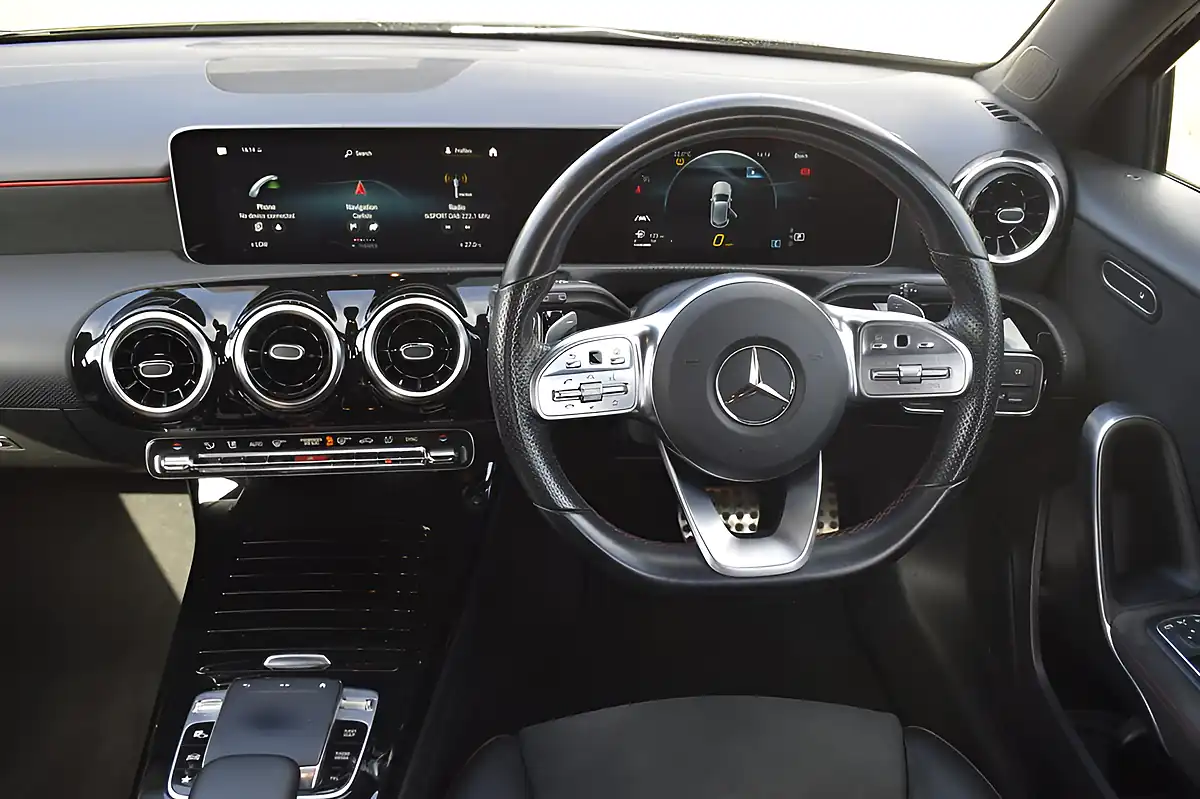 Used 2018 Mercedes-Benz a-Class AMG Line Executive Cosmos Black - Interior and Exterior details 4