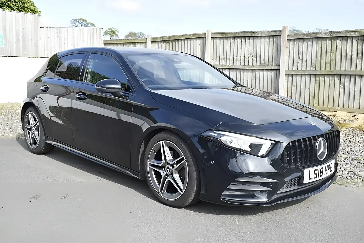 Used 2018 Mercedes-Benz a-Class AMG Line Executive Cosmos Black - Interior and Exterior details 5