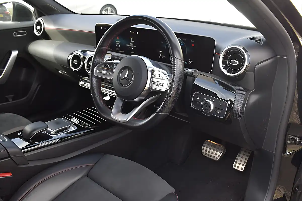 Used 2018 Mercedes-Benz a-Class AMG Line Executive Cosmos Black - Interior and Exterior details 7