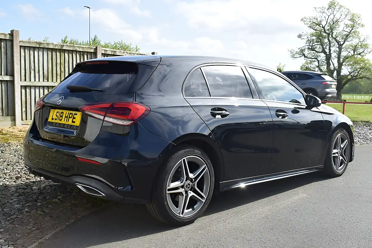 Used 2018 Mercedes-Benz a-Class AMG Line Executive Cosmos Black - Interior and Exterior details 8