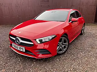 Used 2018 Mercedes-Benz a-Class AMG Line Executive Red - Interior and Exterior details 2