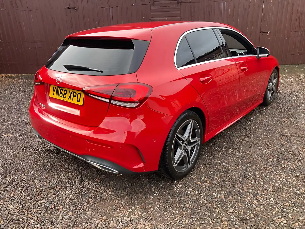 Used 2018 Mercedes-Benz a-Class AMG Line Executive Red - Interior and Exterior details 3