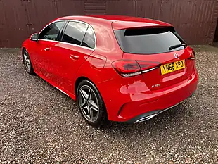 Used 2018 Mercedes-Benz a-Class AMG Line Executive Red - Interior and Exterior details 4