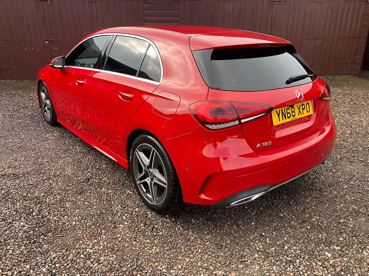 Used 2018 Mercedes-Benz a-Class AMG Line Executive Red - Interior and Exterior details 4
