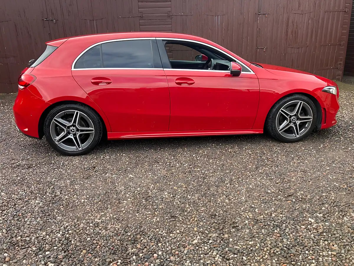 Used 2018 Mercedes-Benz a-Class AMG Line Executive Red - Interior and Exterior details 5