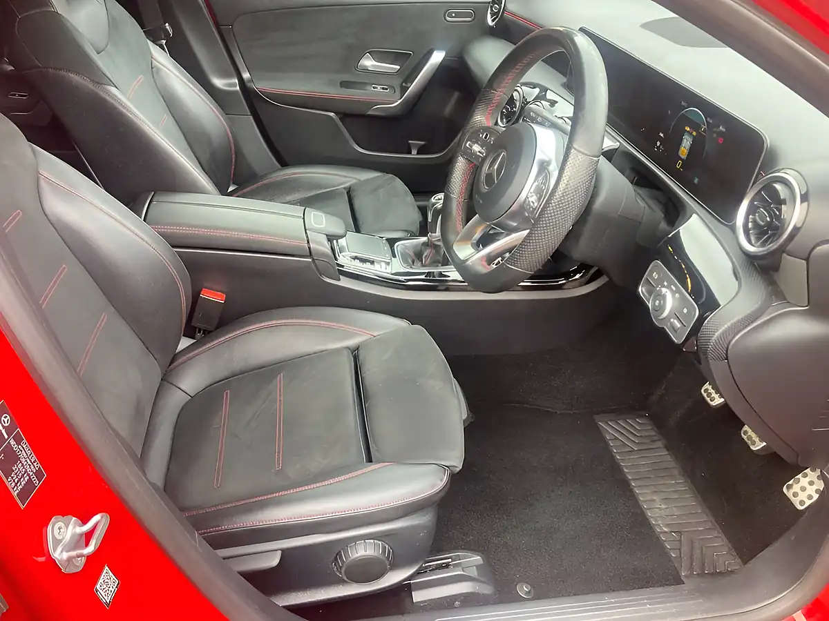Used 2018 Mercedes-Benz a-Class AMG Line Executive Red - Interior and Exterior details 6