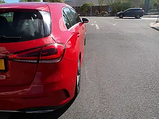Used 2018 Mercedes-Benz a Class AMG Line Executive Red - Interior and Exterior details 10