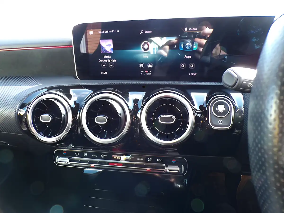 Used 2018 Mercedes-Benz a Class AMG Line Executive Red - Interior and Exterior details 15