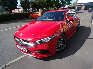 Used 2018 Mercedes-Benz a Class AMG Line Executive Red - Interior and Exterior details 3