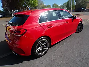 Used 2018 Mercedes-Benz a Class AMG Line Executive Red - Interior and Exterior details 4