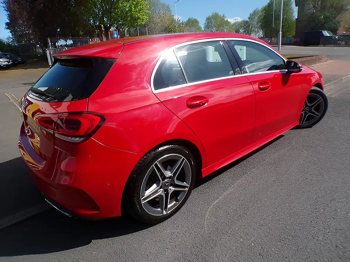 Used 2018 Mercedes-Benz a Class AMG Line Executive Red - Interior and Exterior details 4
