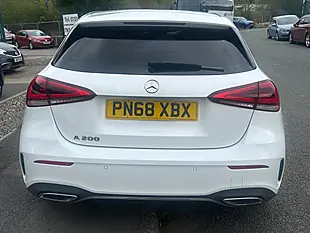 Used 2018 Mercedes-Benz a Class AMG Line Executive White - Interior and Exterior details 10