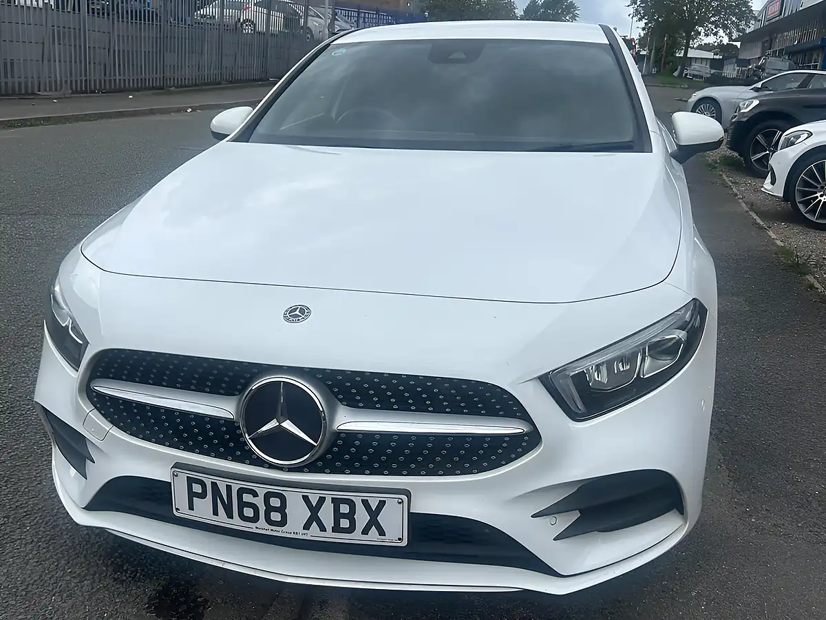 Used 2018 Mercedes-Benz a Class AMG Line Executive White - Interior and Exterior details 11