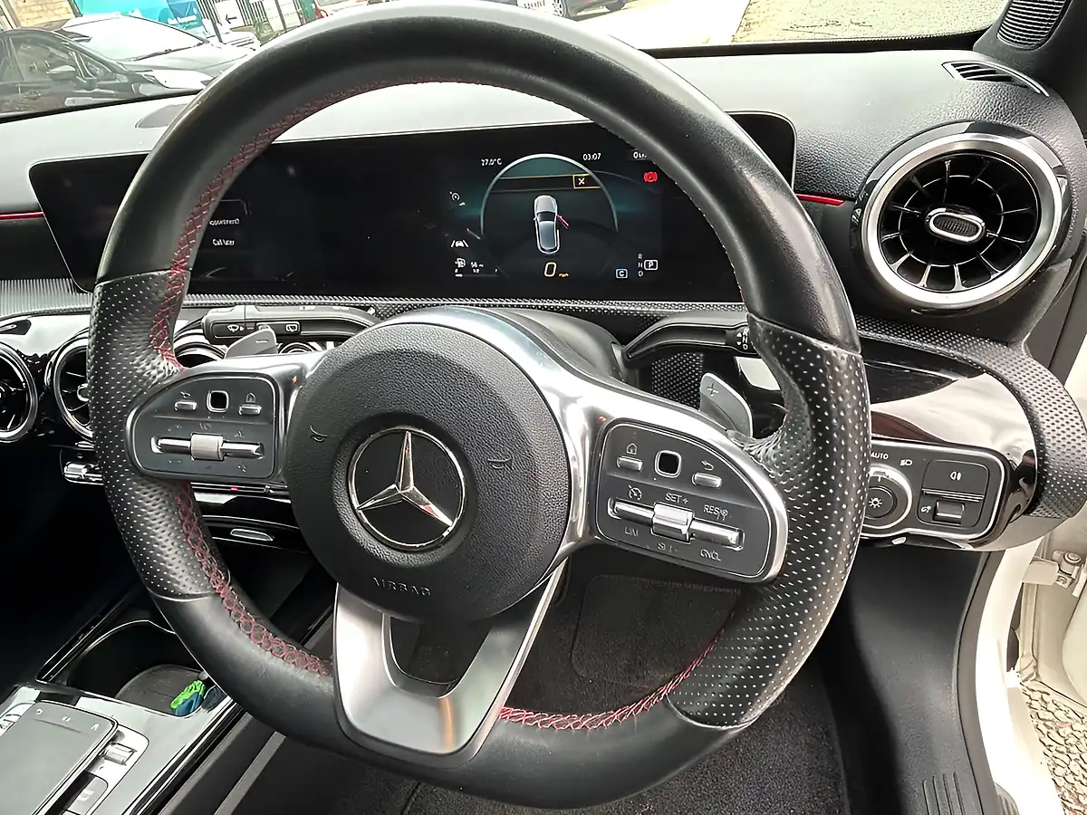 Used 2018 Mercedes-Benz a Class AMG Line Executive White - Interior and Exterior details 19
